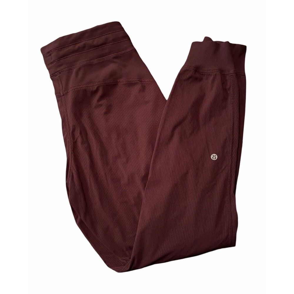 Lululemon Dance Studio Mid-Rise Jogger Pants LW5BPJS Womens 4 Maroon Unlined Gym